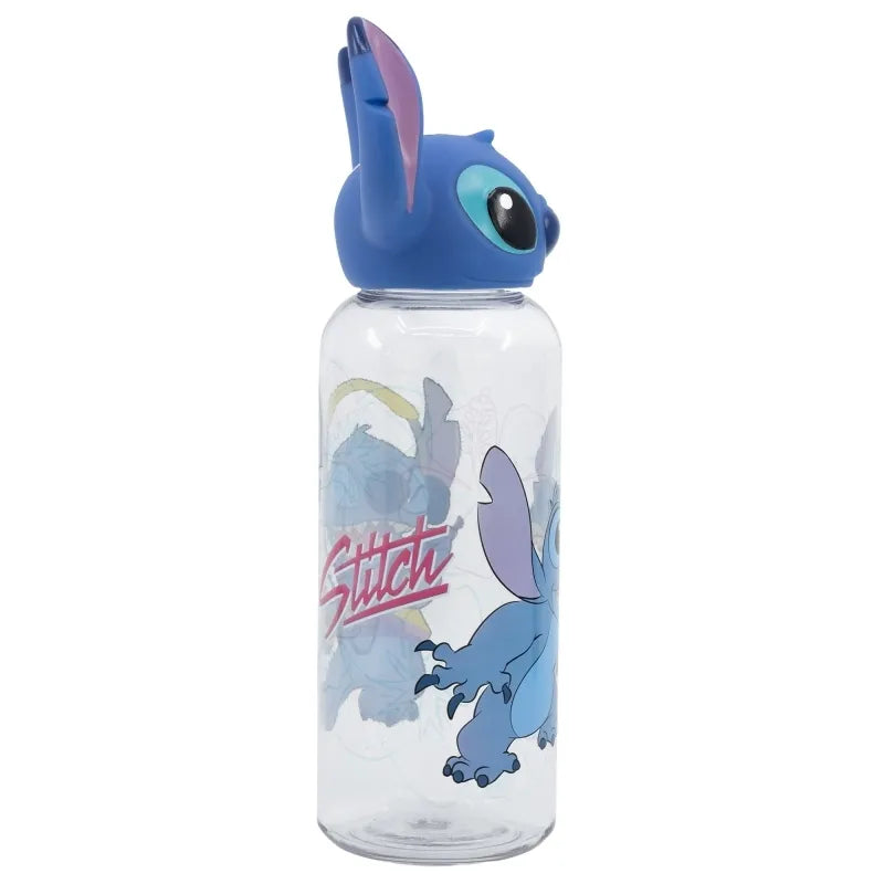 Disney Stitch – 560 ml butelis su 3D dangteliu iš „Flowers“ kolekcijos