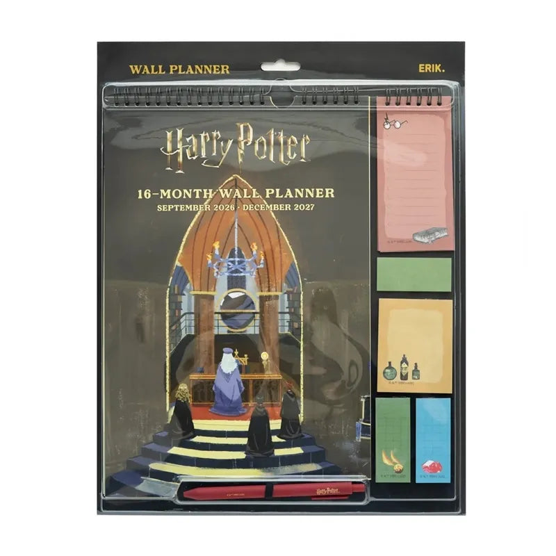 Harry Potter – Sieninis kalendorius / Mėnesio planuoklis 2026/2027 (30 x 34 cm)