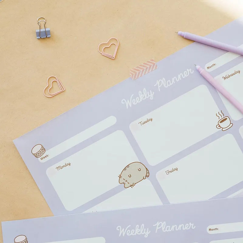 Pusheen – savaitinis planuotojas iš „Moments“ kolekcijos, 54 puslapiai, A3