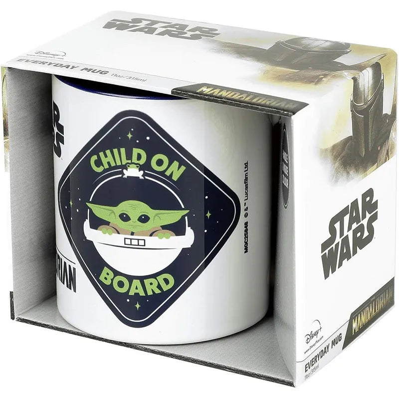 STAR WARS keraminis puodelis dovanų dėžutėje 300 ml (The Mandalorian Baby Yoda)