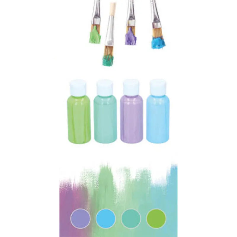 Artico – Akrilinių pastelinių dažų rinkinys, 80 ml, 4 spalvos, 2 rinkinys