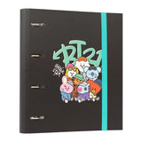 BT21 – A4 formato segtuvas iš „Street Mood“ kolekcijos (4 žiedai, elastinė juosta)