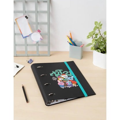 BT21 – A4 formato segtuvas iš „Street Mood“ kolekcijos (4 žiedai, elastinė juosta)