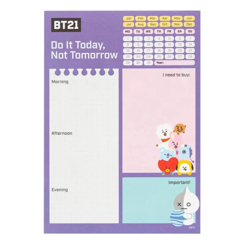 BT21 - A5 formato kasdienis planuotojas