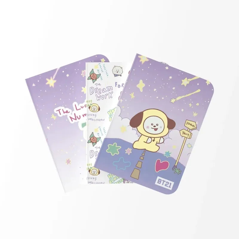 BT21 – A6 sąsiuvinių rinkinys CHIMMY (3 vnt.)