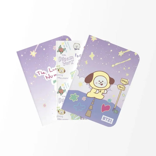 BT21 – A6 sąsiuvinių rinkinys CHIMMY (3 vnt.)
