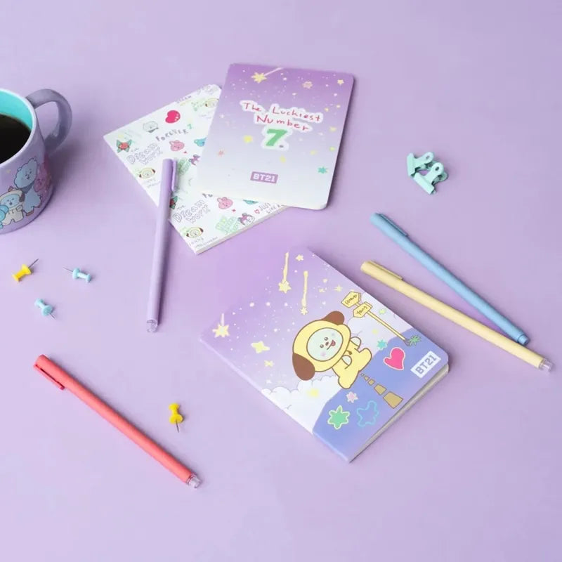 BT21 – A6 sąsiuvinių rinkinys CHIMMY (3 vnt.)