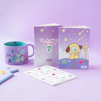 BT21 – A6 sąsiuvinių rinkinys CHIMMY (3 vnt.)