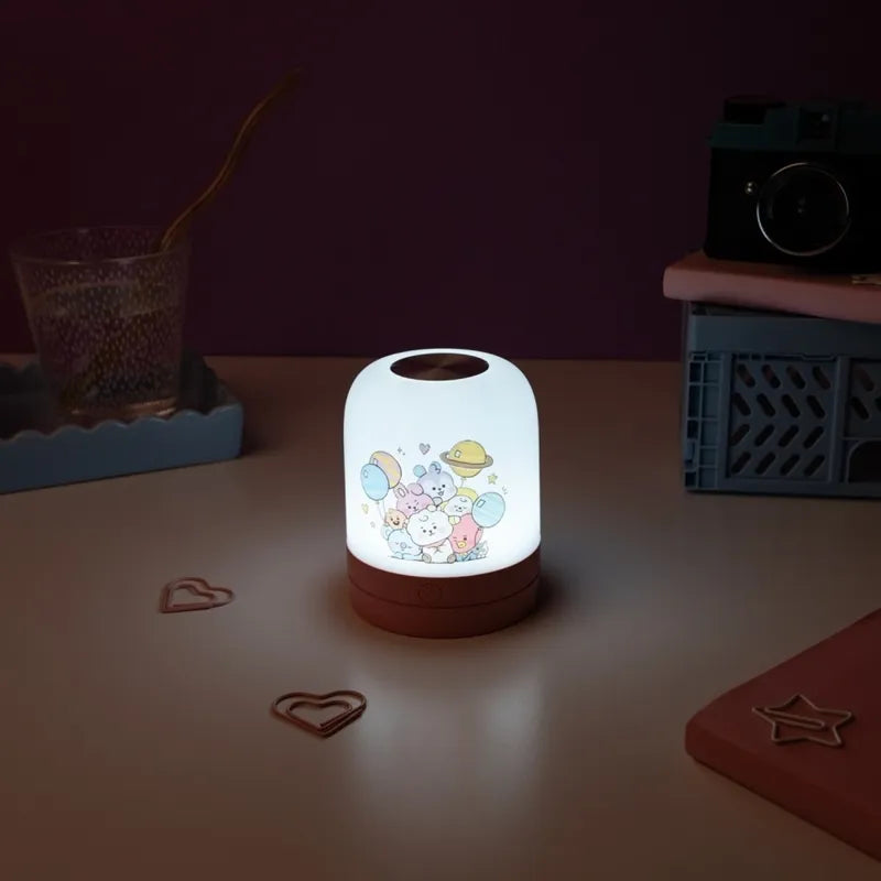 BT21 – belaidė USB-C LED naktinė lempa vaikams su reguliuojamu ryškumu