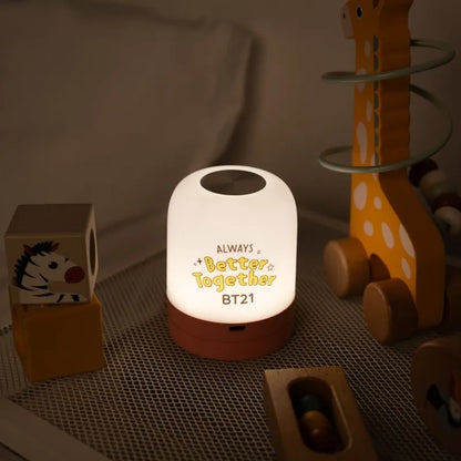 BT21 – belaidė USB-C LED naktinė lempa vaikams su reguliuojamu ryškumu