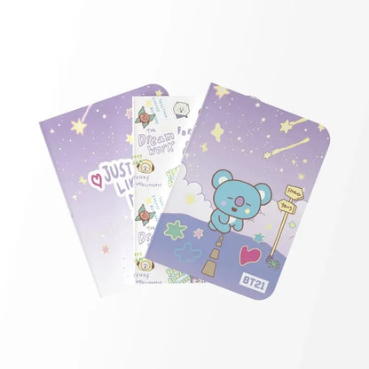 BT21 – KOYA A6 sąsiuvinių rinkinys (3 vienetai)