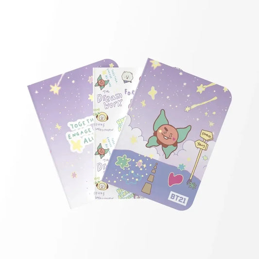 BT21 – SHOOKY A6 užrašinių rinkinys (3 vnt.)