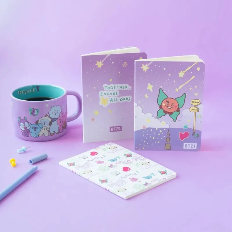 BT21 – SHOOKY A6 užrašinių rinkinys (3 vnt.)