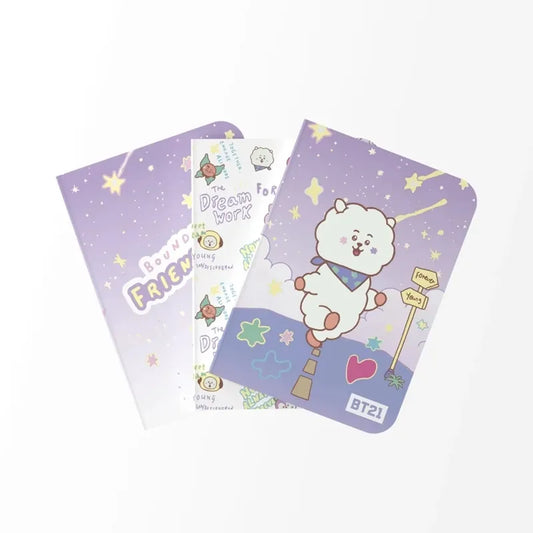 BT21 – užrašinių rinkinys RJ, A6 dydis (3 vnt.)