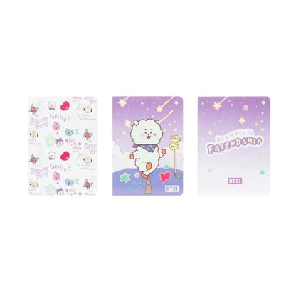 BT21 – užrašinių rinkinys RJ, A6 dydis (3 vnt.)