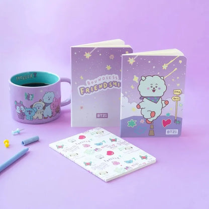 BT21 – užrašinių rinkinys RJ, A6 dydis (3 vnt.)