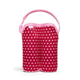 BUILT Bottle Buddy krepšys dviem buteliukams (Baby Pink Mini Dots)
