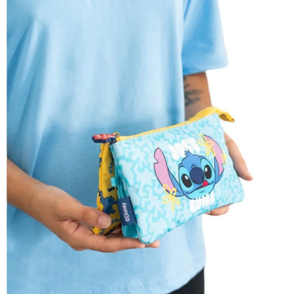 Disney Stitch – 3 skyrių penalas iš „Tropical“ kolekcijos