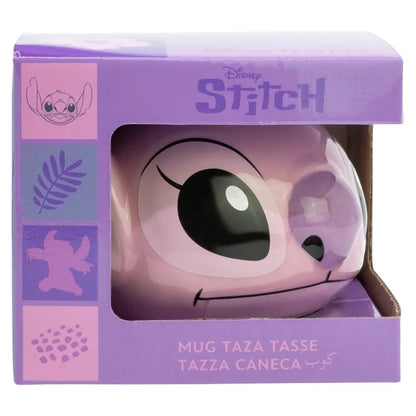Disney Stitch – 3D keraminis puodelis dovanų dėžutėje iš „Angel“ kolekcijos, 375 ml