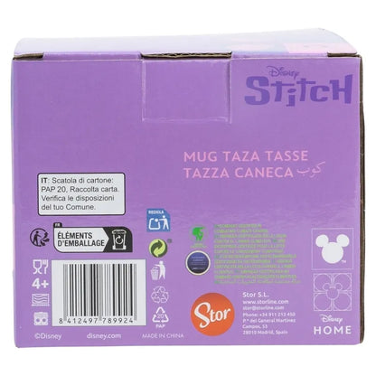 Disney Stitch – 3D keraminis puodelis dovanų dėžutėje iš „Angel“ kolekcijos, 375 ml