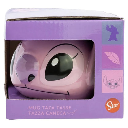 Disney Stitch – 3D keraminis puodelis dovanų dėžutėje iš „Angel“ kolekcijos, 375 ml