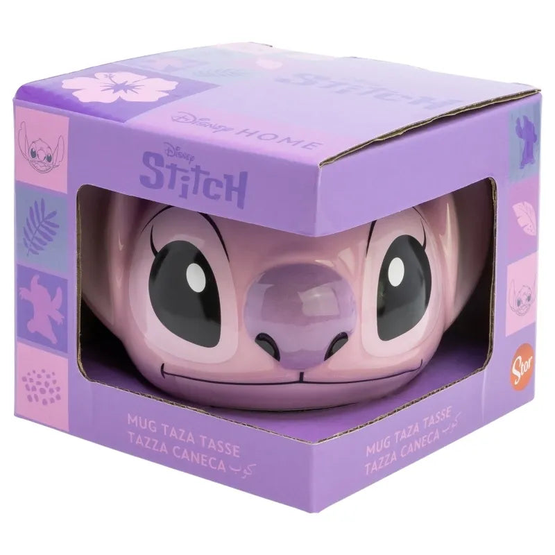 Disney Stitch – 3D keraminis puodelis dovanų dėžutėje iš „Angel“ kolekcijos, 375 ml