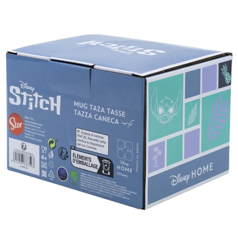 Disney Stitch – 3D keraminis puodelis dovanų dėžutėje iš „Coconut“ kolekcijos, 325 ml