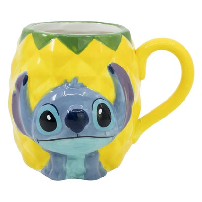 Disney Stitch – 3D keraminis puodelis dovanų dėžutėje iš „Pineapple“ kolekcijos, 325 ml