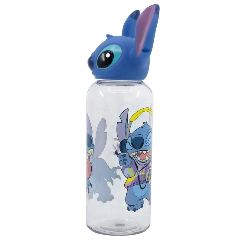 Disney Stitch – 560 ml butelis su 3D dangteliu iš „Flowers“ kolekcijos