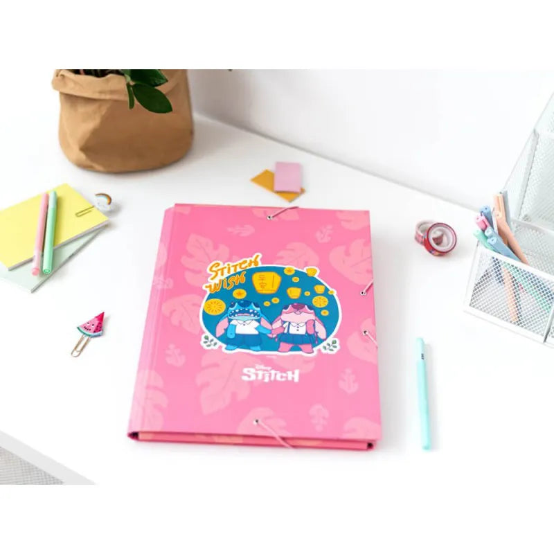 „Disney Stitch“ – A4 formato aplankas su gumele (24 x 34 cm)