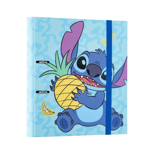 Disney Stitch – A4 formato segtuvas iš „Tropical“ kolekcijos (2 žiedai, elastinė juosta)