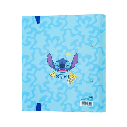 Disney Stitch – A4 formato segtuvas iš „Tropical“ kolekcijos (2 žiedai, elastinė juosta)
