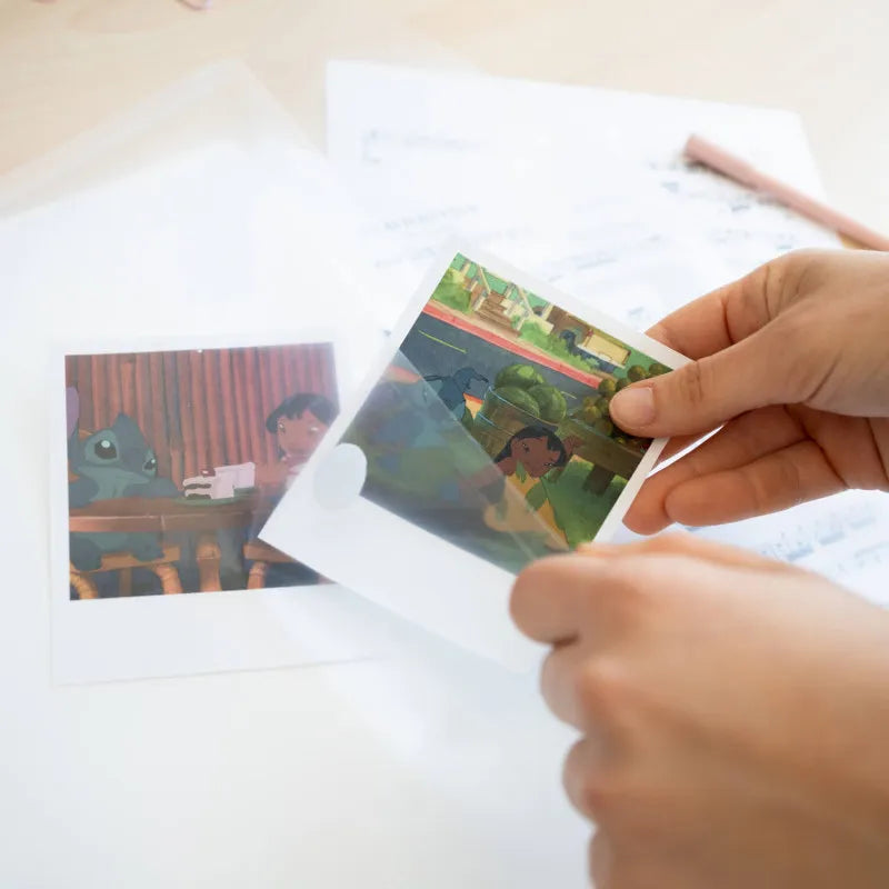 Disney Stitch - A4 formato segtuvas su gumele ir 30 skaidrių įdėklų