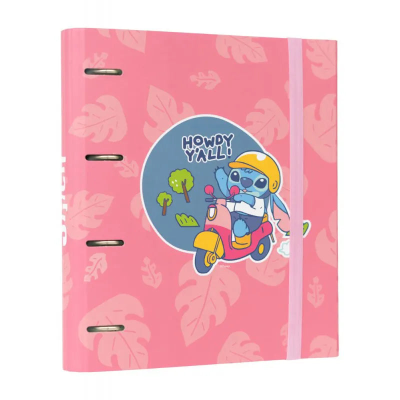 Disney Stitch – A4 segtuvas (4 žiedai, su gumele)