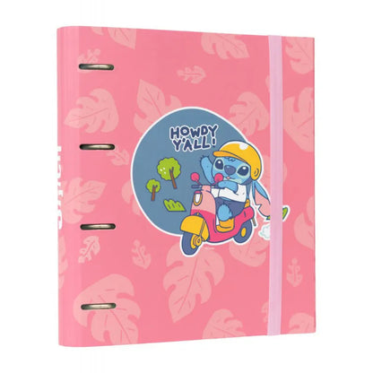 Disney Stitch – A4 segtuvas (4 žiedai, su gumele)