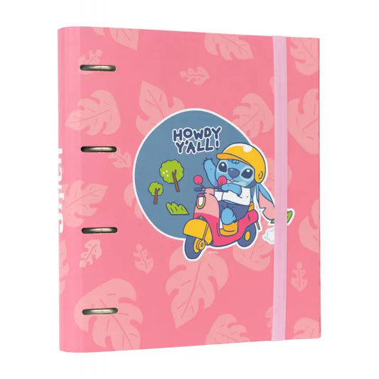 Disney Stitch – A4 segtuvas (4 žiedai, su gumele)