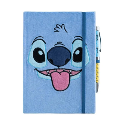 Disney Stitch – A5 pliušinis užrašų knygelės ir projektoriaus tušinuko rinkinys iš „Tropical“ kolekcijos