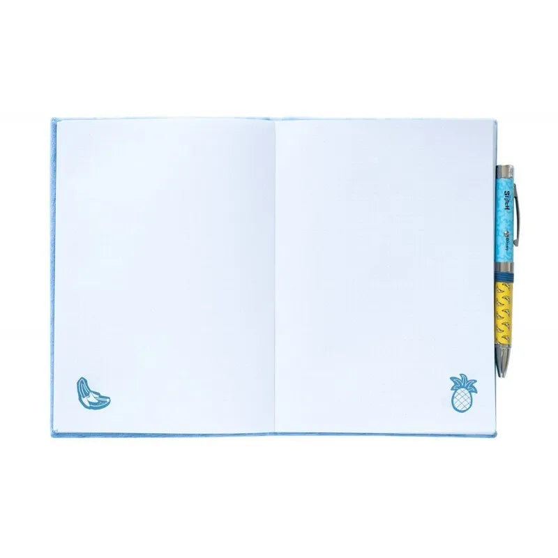 Disney Stitch – A5 pliušinis užrašų knygelės ir projektoriaus tušinuko rinkinys iš „Tropical“ kolekcijos