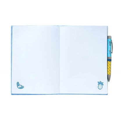 Disney Stitch – A5 pliušinis užrašų knygelės ir projektoriaus tušinuko rinkinys iš „Tropical“ kolekcijos