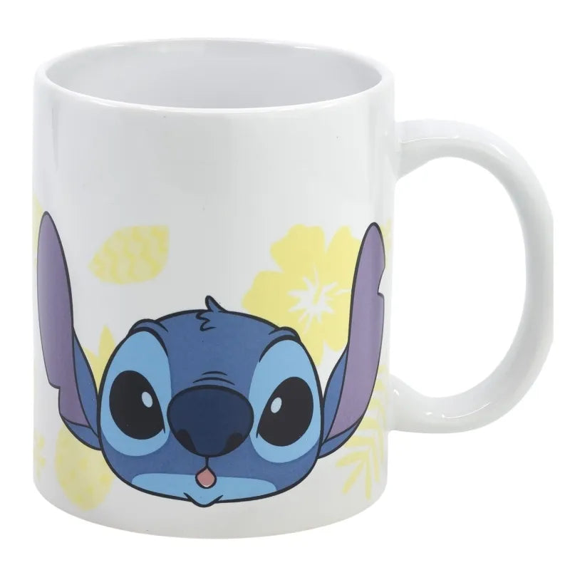 Disney Stitch - ananasų tematikos keraminis puodelis 325 ml