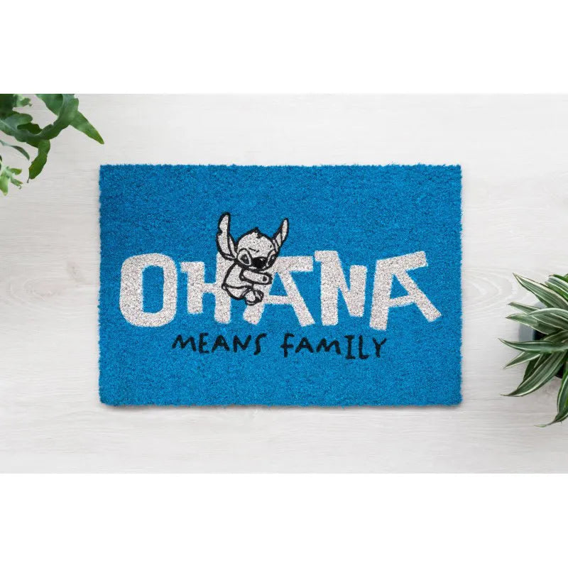 Disney Stitch – durų kilimėlis (40 x 60 cm) (mėlynas)