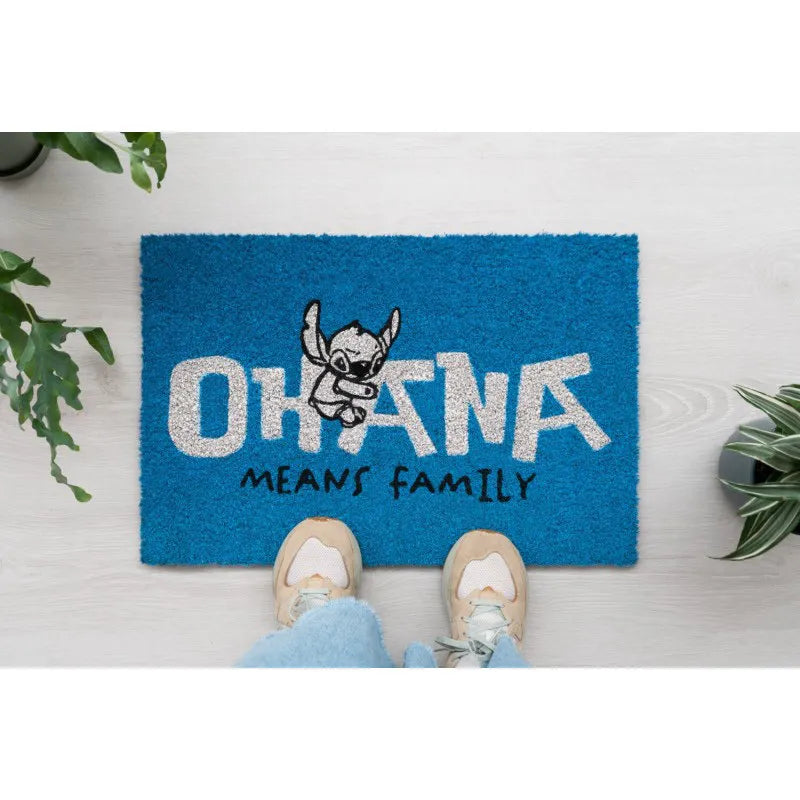 Disney Stitch – durų kilimėlis (40 x 60 cm) (mėlynas)