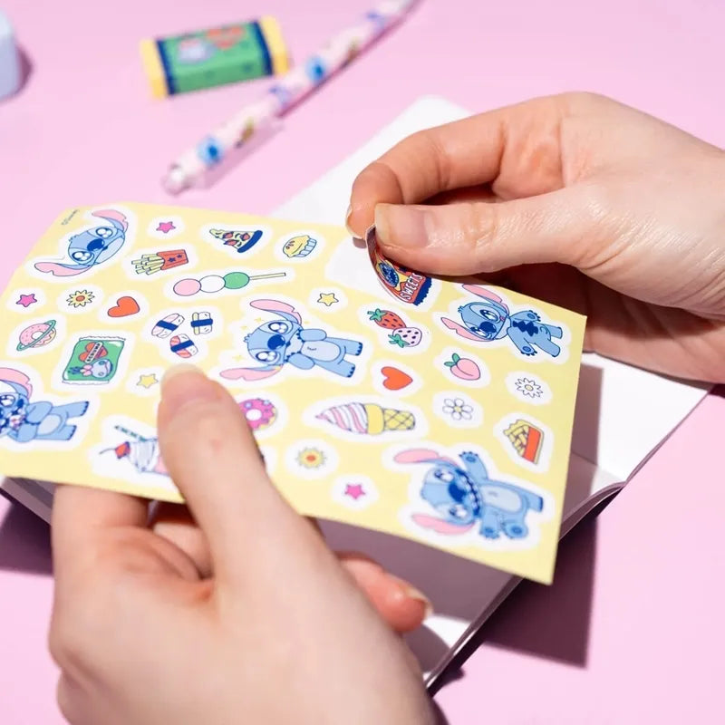 Disney Stitch – „Foodie“ kanceliarinių prekių rinkinys (8 dalys)