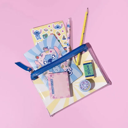 Disney Stitch – „Foodie“ kanceliarinių prekių rinkinys (8 dalys)