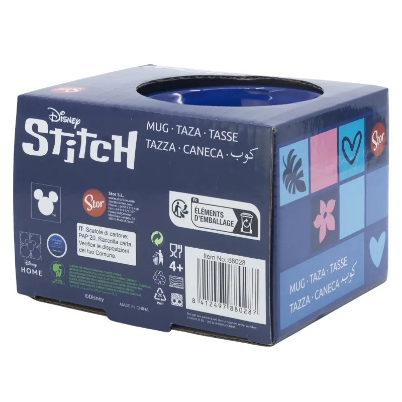 Disney Stitch – keraminis puodelis dovanų dėžutėje iš „Stitch & Angel“ kolekcijos, 355 ml