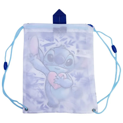 Disney Stitch – maišelis batams ar kuprinė užtraukiamomis virvelėmis (30 x 25 cm)