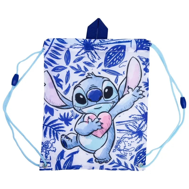 Disney Stitch – maišelis batams ar kuprinė užtraukiamomis virvelėmis (30 x 25 cm)