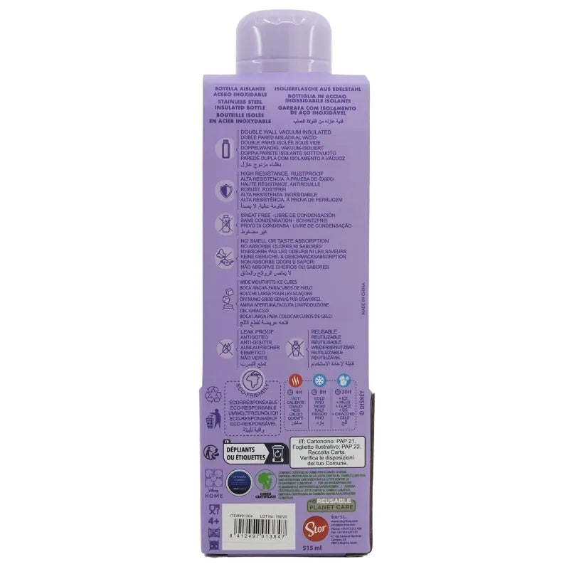 Disney Stitch – „Palms“ kolekcijos plieninė termogertuvė, 515 ml