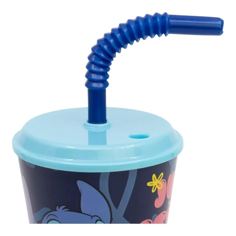 Disney Stitch – Palms kolekcijos puodelis su šiaudeliu, 430 ml