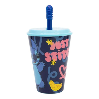 Disney Stitch – Palms kolekcijos puodelis su šiaudeliu, 430 ml